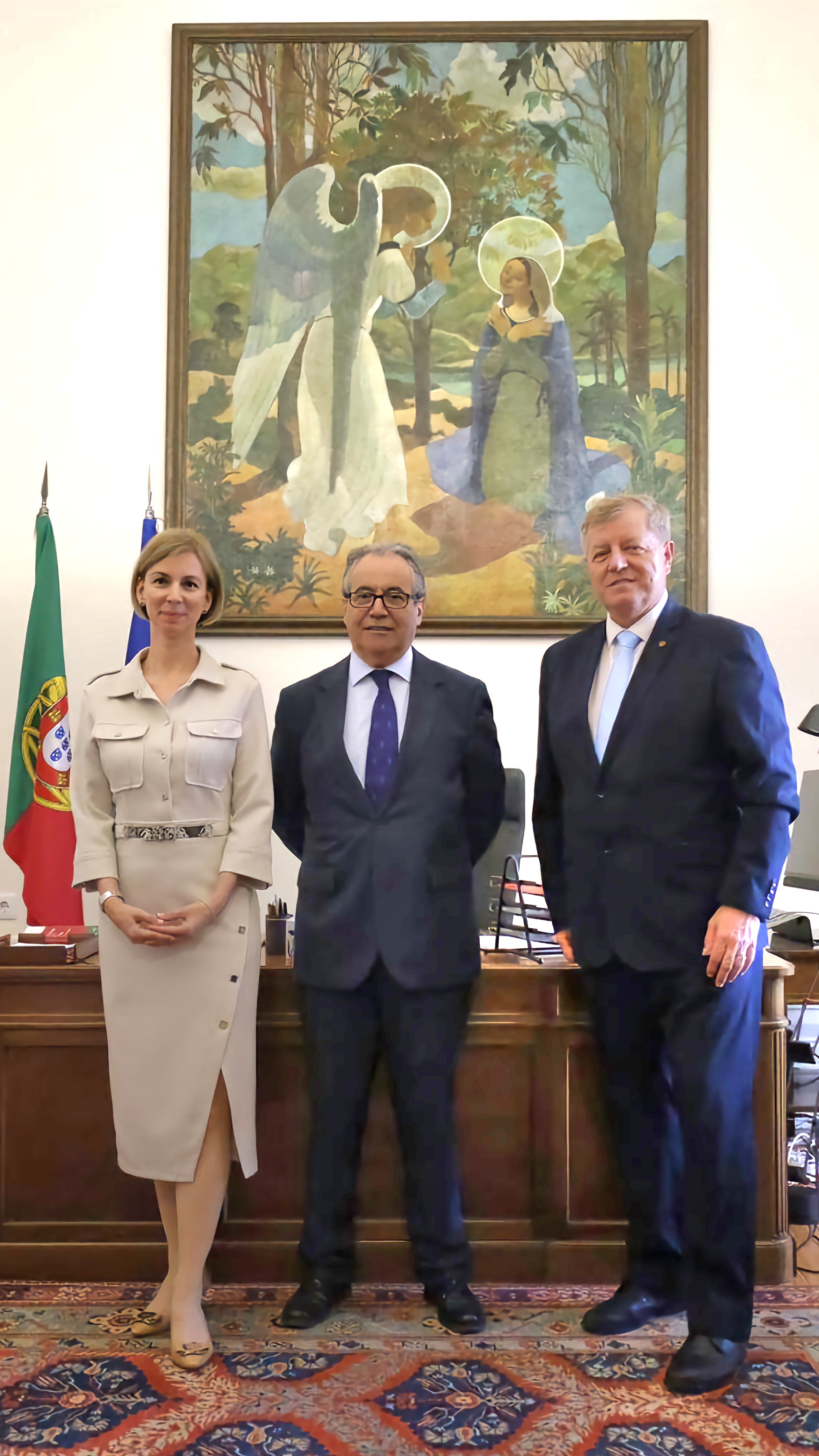 Visita do Professor Dr. István Stumpf e da Embaixadora da República da Hungria em Portugal, Emília Fábián 